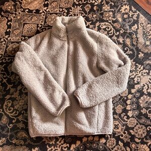 Uniqlo Fleece Jacket Light Gray XS